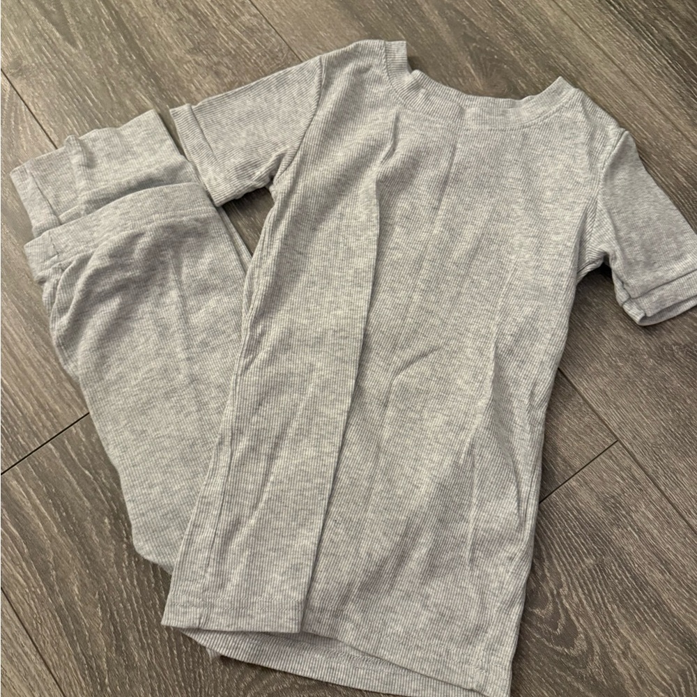Old Navy Gray Pajama Set Comfortable Cotton Blend